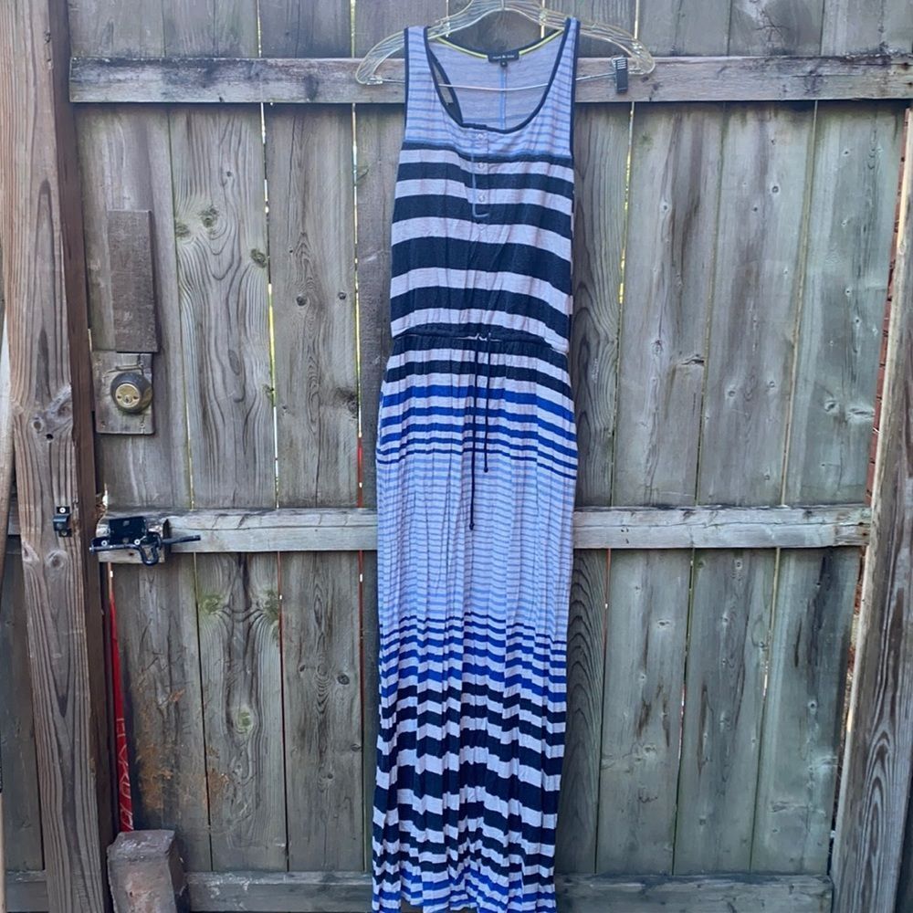 Striped maxi dress sz. S